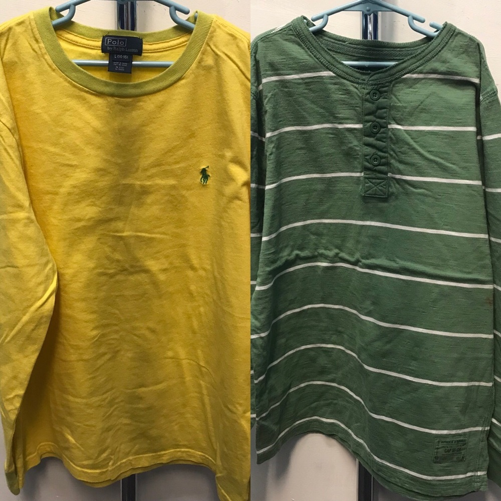 POLO RL & GAP L/S Cotton Shirt Bundle - Sz 14/16